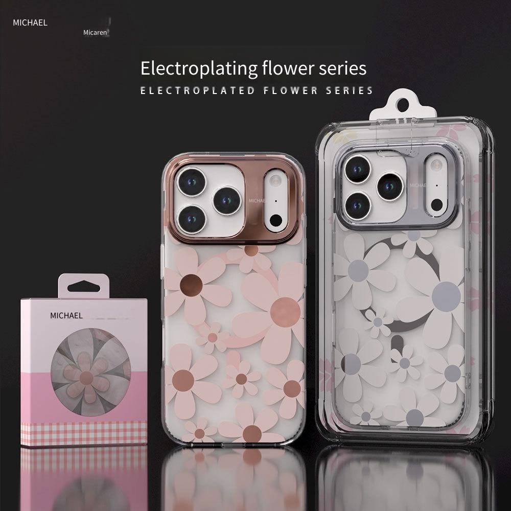 Ốp điện thoại Mikalen / Mikalen iPhone 17Pro Hoa mạ điện từ tính 16 Pro max Bao gồm tất cả chống sốc 15PM 14 Vỏ bảo vệ