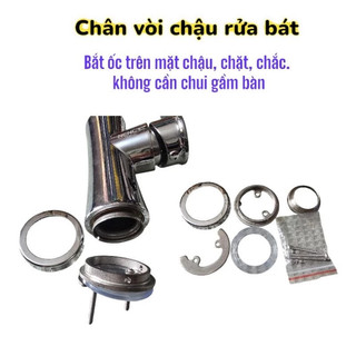 Chân Vòi Rửa Bát Thông Minh Bền Bỉ, Thép Không Gỉ, Lắp Đặt Dễ Dàng Trên Mặt Chậu, Dùng Cho Vòi Nóng Lạnh, Tiết Kiệm Tiền