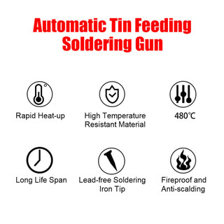 Máy Hàn Thiếc 60W Súng Hàn Cầm Tay – Gia Nhiệt Cực Nhanh Sưởi Bên Trong Nạp Thiếc Mới
