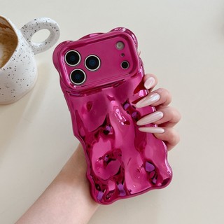 Mạ Điện Bạc Hồng Thiên Thạch Họa Tiết Ốp Lưng Điện Thoại iPhone 17Promax 17Pro 17Air 12 13 14 15 16 Pro Max 11 Chống Sốc Bảo Vệ Toàn Diện Nam Nữ Vỏ Di Động