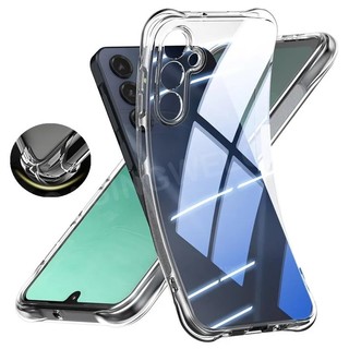 Ốp Điện Thoại Cho Samsung Galaxy S25 FE S25 24 Plus + Edge Ultra S25FE A26 A36 A56 A17 A07 A16 A15 4G 5G Ốp Lưng Chống Sốc Trong Suốt Silicon Mềm TPU Vỏ Điện Thoại Chống Sốc
