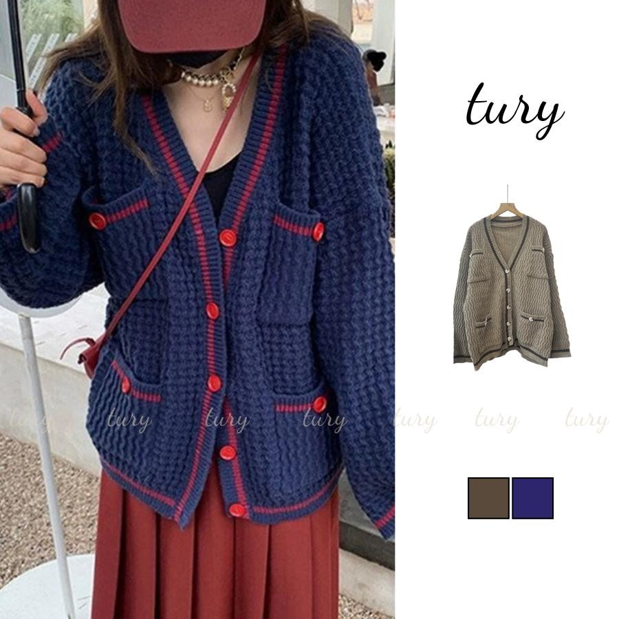 Áo Len Unisex Nam Nữ - Tury - Áo len dài tay cổ tròn đẹp phối khuythời trang thu đông - TA046