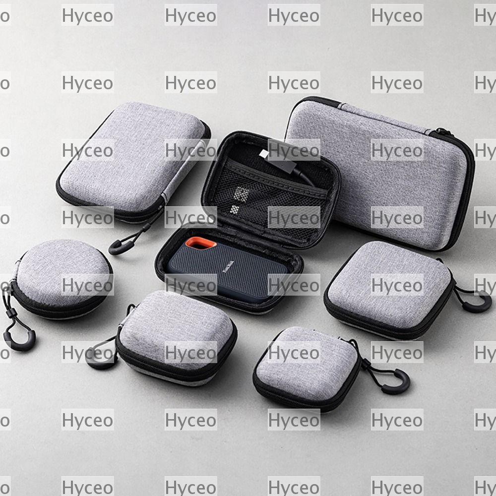 HYCEO 1 Cái Tai Nghe Dây Kéo, Tai Nghe Di Động / Điện Thoại / Cáp Sạc Túi Bảo Quản EVA, Phụ Kiện Kỹ Thuật Số Mini Cho Túi Airpod Túi Đựng