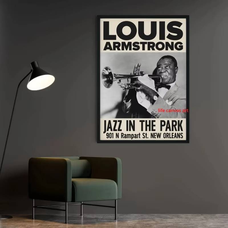Nhạc Retro Jazz Buổi Hòa Nhạc Nina Simone _ Miles Davis _ Louis Armstrong Ca Sĩ Nghệ Thuật Poster Tranh Canvas Nghệ Thuật In Hình Ảnh Trang Trí Nhà