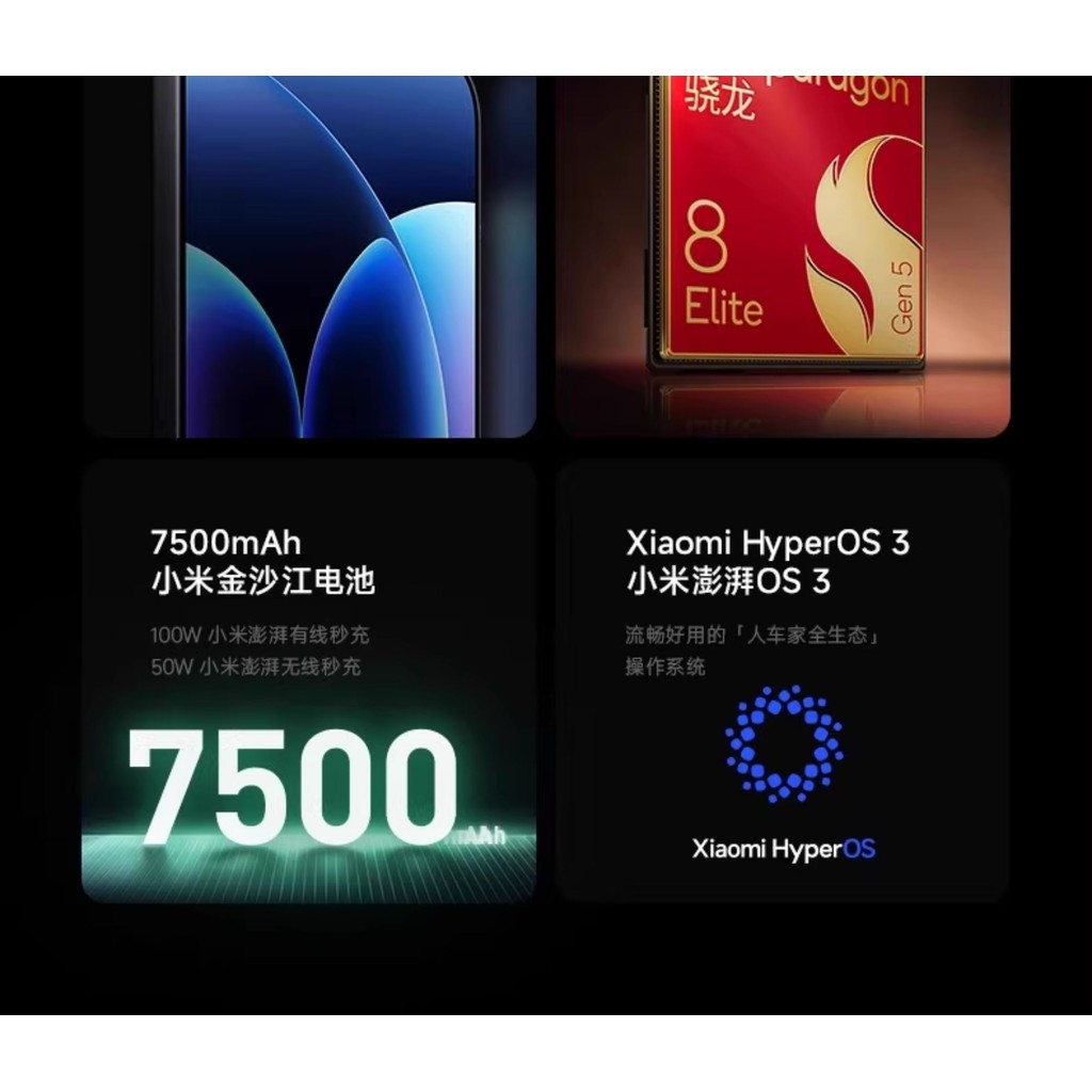 Hàng Xách Tay Nội Địa Trung - ROM Gốc MIUI/Xiaomi Xiaomi 17 Pro Max Lycra 5x Tele Dung lượng Pin 7500mAh | BigBuy360 - bigbuy360.vn