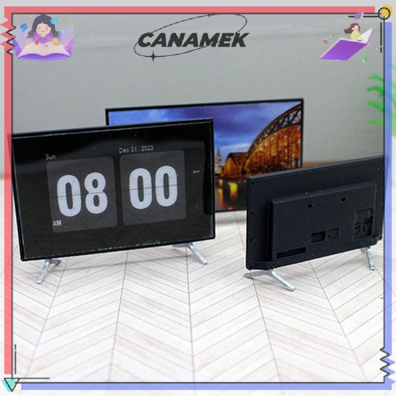 CANAMEK 1: 12 Nhà Búp Bê TV Mô Phỏng Có Chân Đế Nội Thất Thu Nhỏ Mô Hình Nhà Búp Bê Trang Trí Phòng Khách CSF