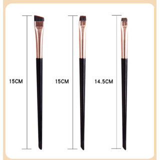 Set 3 cọ trang điểm dẹt có đầu cọ xéo, đầu cọ bằng, cọ trang điểm đầu dẹt - Phúc Hưng