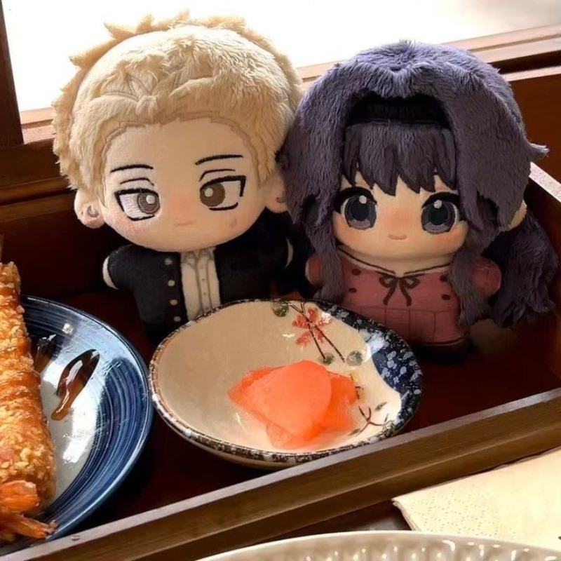 Búp bê bông sang trọng 10cm Hoa thơm nở hoa với phẩm giá Waguri Kaoruko Tsumugi Rintaro Mặt dây chuyền Móc khóa Plushie Đồ chơi trang trí