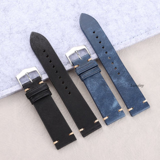 Vintage Retro Chính Hãng Da Đồng Hồ Dây Đeo Cho SEIKO 5 Diver Da Bò Đồng Hồ 20 Mm 22 Mm Cá Ngừ Samurai Biển Master Vòng Tay Nam Nữ