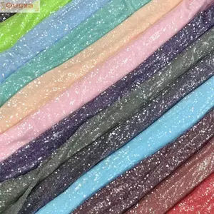 OUSXA Vải Lấp Lánh, Thêu 5 Mm Dày Lưới Lấp Lánh Vải, DIY Sequin Quần Áo Vải Cưới Váy Dạ Hội