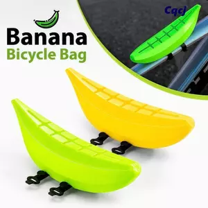 Túi đi xe đạp hình trái cây CQCJ, Túi xe đạp chuối dung tích lớn chống nước, Túi lưu trữ chùm trước đa chức năng bền bỉ TPU cho tất cả các xe đạp