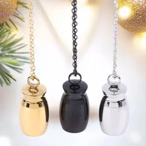 Mặt dây chuyền tro xương Mini có thể tháo rời bằng thép không gỉ Cinerary Urn với bình mặt dây chuyền tưởng niệm kín Nelace