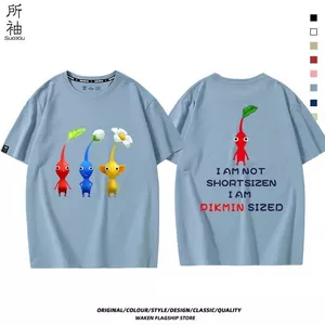 Pikmin PIKMIN4 Nintendo Game Hàng Hóa Áo Thun Tay Ngắn Nam Nữ Thanh Niên Cotton Nguyên Chất Nửa Tay Quần Áo Mùa Hè