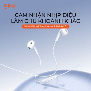 Olike E207 Tai Nghe Có Dây Bán In-Ear Tai nghe có dây iPhone 3.5mm/Lightning/Type-C Có Mic Gọi HD Âm Thanh HiFi Bass Sâu Chống Trễ Cho iPhone Samsung Xiaomi OPPO Huawei Điện Thoại Laptop PC Máy Tính Bảng
