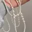 E-WOITD Vintage Ngọc Trai Nhiều Lớp Ngọc Trai Hạt Nelace Cho Nữ Ngọt Ngào Thanh Lịch Trang Sức Tiệc Cưới Quà Tặng E-WOITD