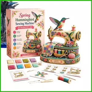 3D Đính Hạt Động Vật DIY Bộ Chim Ruồi Thiết Kế Máy May DIY Động Vật Đính Hạt Bộ Dành Cho Người Mới Bắt Đầu Trẻ Em Người Lớn saixit2vn