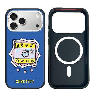 CASECASE X Nền Xanh Tamagotchi Ốp Lưng Máy Ảnh Trắng Vòng Phiên Bản Mờ Đen Cứng Hút Từ Tính Tác Động Dành Cho Apple IPhone 13 14 15 16 17 Pro Max Air Plus Có Hộp