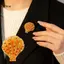 LUImo Kim Cương Giả Vỏ Trâm Hợp Kim Cao Cấp Men Đại Dương Unisex Pin Dành Cho Nữ Kỷ Niệm Đảng Trang Sức Quà Tặng SBS