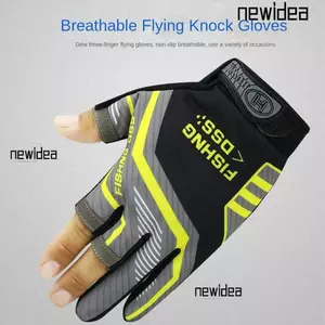 Găng Tay Câu Cá NEWIDEA, Găng Tay Cắt Ba Ngón Vải Neoprene Chống Trơn Trượt, Găng Tay Chống Nắng Thoáng Khí Ice Silk 3 Ngón Tay Thiết Bị Cá