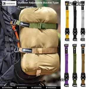 Dây đeo thiết bị ngoài trời NEWIDEA, Dây đeo ba lô đường kính 6 màu 2,5cm, Loại khóa 18,5 ~ 49,5cm Phụ kiện lều ba lô