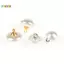< Honeyba > 10 Cái 10mm / 12mm Nấm Giả Nhựa Áo Sơ Mi Hình Bán Nguyệt Ngọc Trai Nút Chân Cho Quần Áo Trang Trí Mini May DIY Đẹp
