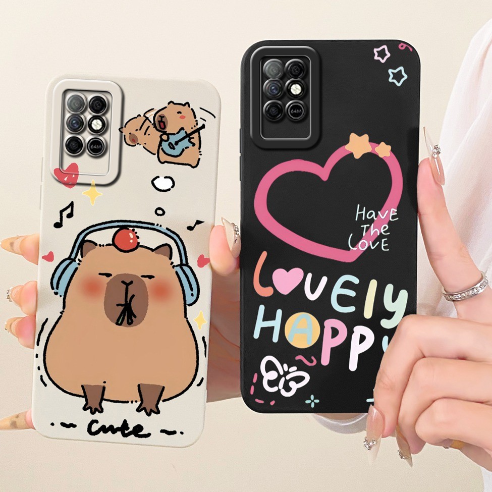 Dành Cho Infinix Note8 X692 Dành Cho Infinix Note 8 Vỏ Mèo Dễ Thương Sang Trọng Thời Trang Tình Yêu Ngộ nghĩnh Sơn Vỏ Silicon Chống Sốc