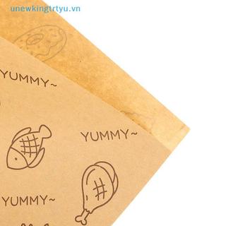 Unewtyu 50 Cái Hoạt Hình Dễ Thương Giấy Sáp Vuông Bánh Sandwich Burger Khoai Tây Chiên Bọc Túi Giấy Wd Giấy Nướng Thực Phẩm Túi Đựng VN