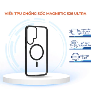 Ốp Likgus Lưng Trong Chống Ố Vàng Viền Đen TPU Dẻo MagSafe Samsung S26 Ultra