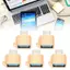 Apill Bộ chuyển đổi Type C OG 5 gói USB 2.0 sang bộ chuyển đổi có chức năng cắm và chạy trao đổi nóng cho máy tính Bàn phím điện thoại Chuột Truyền dữ liệu ổ cứng (Vàng)