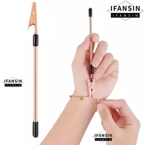 Công cụ trợ giúp trang sức FANSIN, Công cụ điều chỉnh cơ chế móc an toàn, Dụng cụ buộc cá sấu Kẹp vòng tay có thể thu vào Người trợ giúp Dụng cụ trang sức DIY