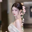 Cô Dâu Màu Hồng Nhân Tạo Hoa Tóc Tay Phong Cách Rừng Phụ Kiện Tóc Cho Chụp Ảnh Đám Cưới