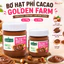 Bơ Hạt Phỉ Cacao Golden Farm Lọ 170g 340g Thơm Ngon Kết Cấu Mịn Dễ Phết Bánh Mì