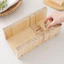 NOTE1 Máy Cắt Xà Phòng, Hộp Cắt Xà Phòng Màu Gỗ, Có Thể Điều Chỉnh 2 Khe Cắm Dễ Dàng Sử Dụng Xà Phòng Chắc Chắn Xà Phòng Handmade