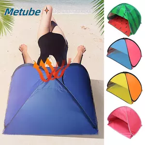 Lều che nắng đầu METUBE, Lều đi biển có thể gập lại chống cát, Lều che nắng Mini chống gió tự động mở nhanh di động Mùa hè