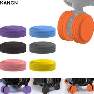 KANGN Vali Bảo Vệ Bánh Xe Nhẫn, Giảm Tiếng Ồn Hấp Thụ Sốc Hành Lý Bánh Xe Bảo Vệ, Di Động Silicon Chống Trơn Trượt Giảm Bánh Xe Mang Hành Lý Bánh Xe Du Lịch