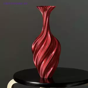 Bình in 3d Bình hoa phong cách hiện đại Bình hoa có họa tiết xoáy Bình trưng bày hoa thẩm mỹ cho phòng khách Trang trí máy tính để bàn MỚI