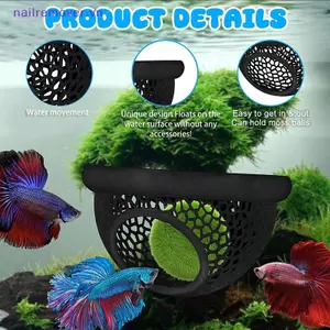 Hang nổi Betta Hide & Tôm – Hammo bể cá 3 trong 1, Vòng ăn nổi & Điểm nghỉ ngơi – Trang trí cá Betta in 3D MỚI