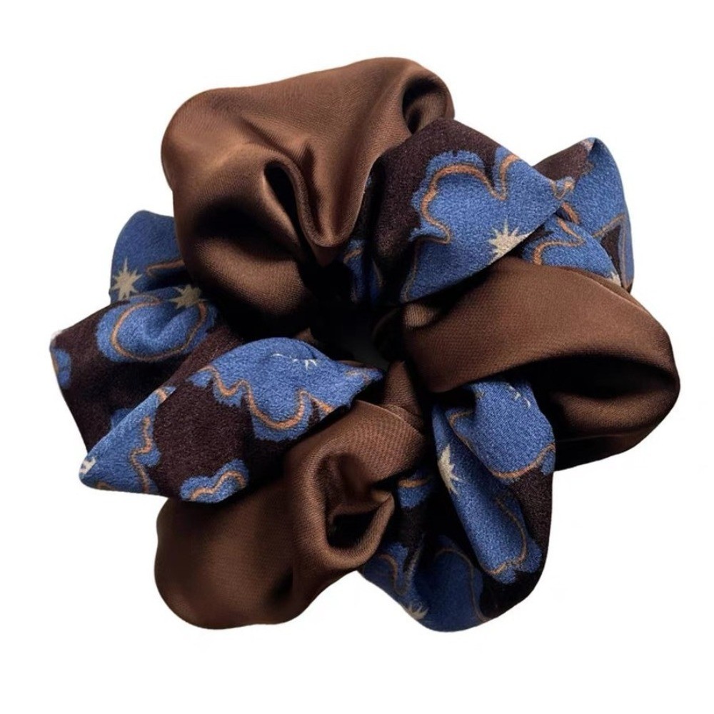 Hululu / Bóng Đầu Scrunchy Tóc Phong Cách Mới Cao Cấp Cảm Giác Đầu Đĩa Hoa Tóc Dụng Cụ Tiện Dụng Đầu Dây Scrunchy Nhẫn Nữ Phụ Kiện Tóc