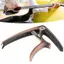 Guansfs Capo Guitar điện Acoustic Bộ kích hoạt kim loại cường độ cao để biểu diễn Nghệ sĩ guitar dễ vận hành (Bạc)