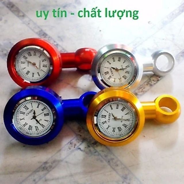Đồng hồ thời gian gắn xe máy,moto (nhiều màu)