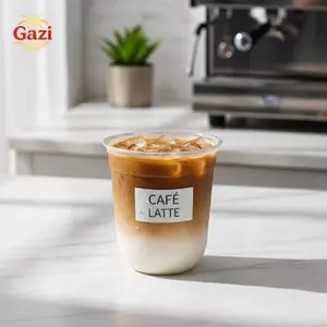 Cốc cà phê hình chữ U đính đá 10 chiếc trong suốt dùng một lần cho trà sữa Sự kiện đặc biệt [VN]