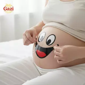 Đồ lót bụng bà bầu 9 chiếc kèm đề can biểu cảm dễ thương cho bé Bump Chụp ảnh hàng tuần Sử dụng tiệc tắm cho bé [VN]