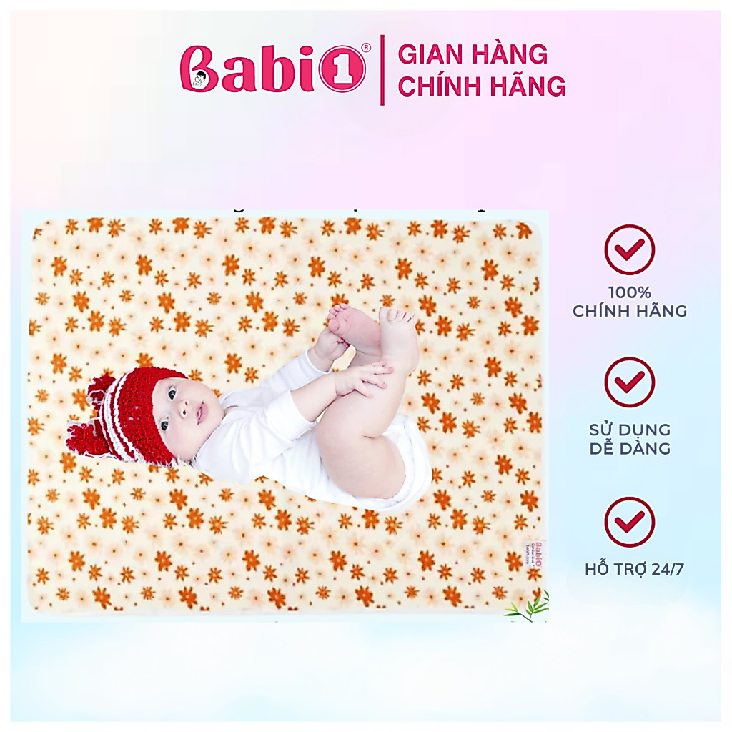 Tấm Lót Chống Thấm Sợi Tre Babi 1 Cấu Tạo 5 Lớp Cho Bé, Mẹ & Người Già
