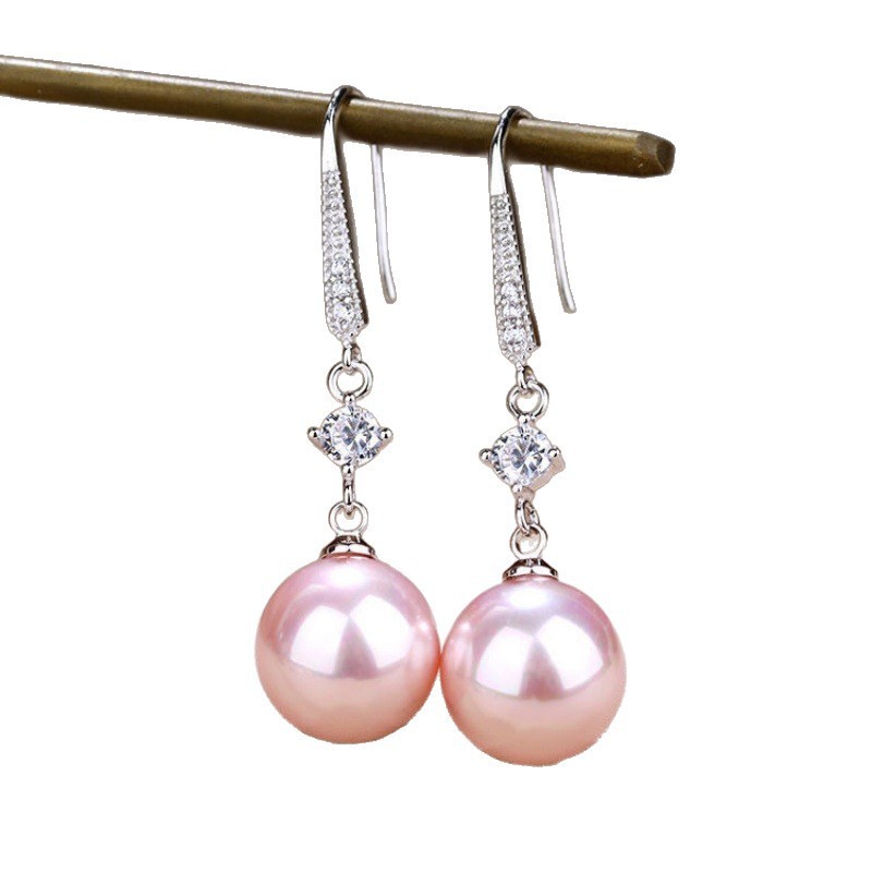 WHX⭐Hàng có sẵn⭐Bông tai Subang Hàn Quốc / Ngọc trai đá thô / Ngọc trai Sabah / Kim cương / Ngọc trai / Bạc 925