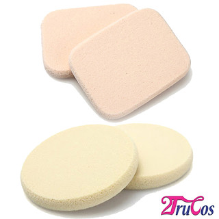 Bông phấn Bizwoman Professional 2 cái/ túi (Korea, dùng ướt tán phấn nền, khô dặm phấn phủ) 2Trucos