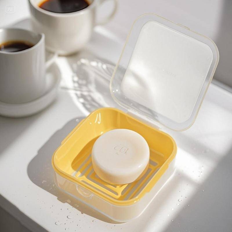 HFSHY 1 Hộp Xà Phòng Mini Du Lịch Hộp Bảo Quản Xà Phòng Chống Rò Rỉ Di Động, Thích Hợp Cho Ký Túc Xá Du Lịch, Cắm Trại VN