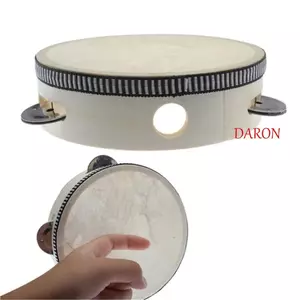 DARON Tambourine, Trống cầm tay 4 / 6 / 8 / 10 inch Bộ gõ, Trò chơi âm nhạc đồ chơi trống KTV Party Drum Nhạc cụ