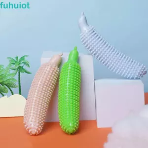 FUHUIOT Dog Biting Stick, Que mài răng chống mài mòn chống cắn cho chó, Hình dạng dưa chuột TPE di động Pet Molar Stick Giảm bớt sự nhàm chán