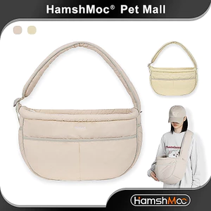 HamshMoc Thời Trang Chó Du Lịch Tàu Sân Bay Thoáng Khí Thú Cưng Túi Đeo Vai Có Dây Đeo Có Thể Điều Chỉnh Cho Mèo Con Chó Con Truy Cập Ngoài Trời