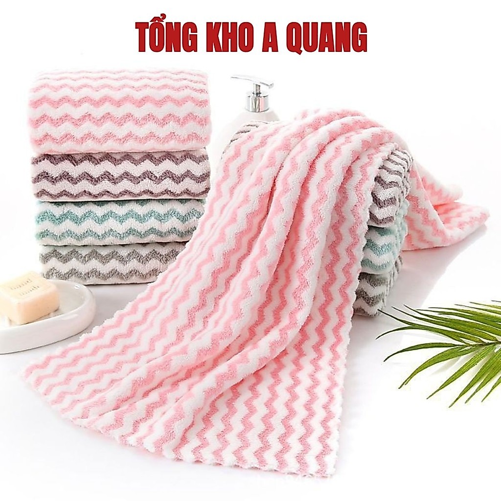 [COMBO 10] KHĂN LAU MẶT CAO CẤP, Khăn Mặt Cotton Khăn Mặt Lông Cừu Siêu Mềm 30x50cm - T531